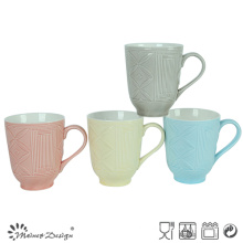 Tom ceramico da caneca 12oz dois com projeto gravado